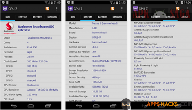 CPU-Z 2.06.1 for android download