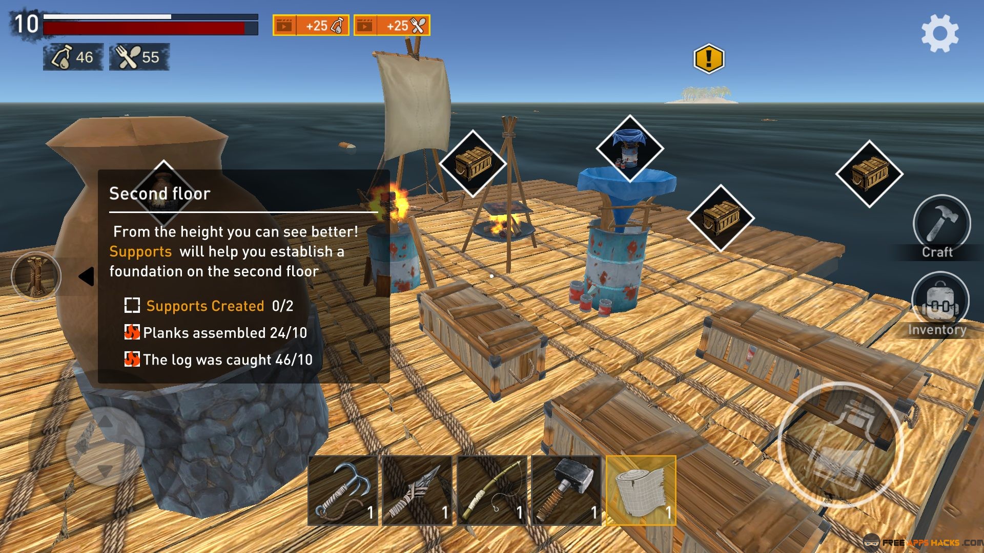 raft survival game mod
